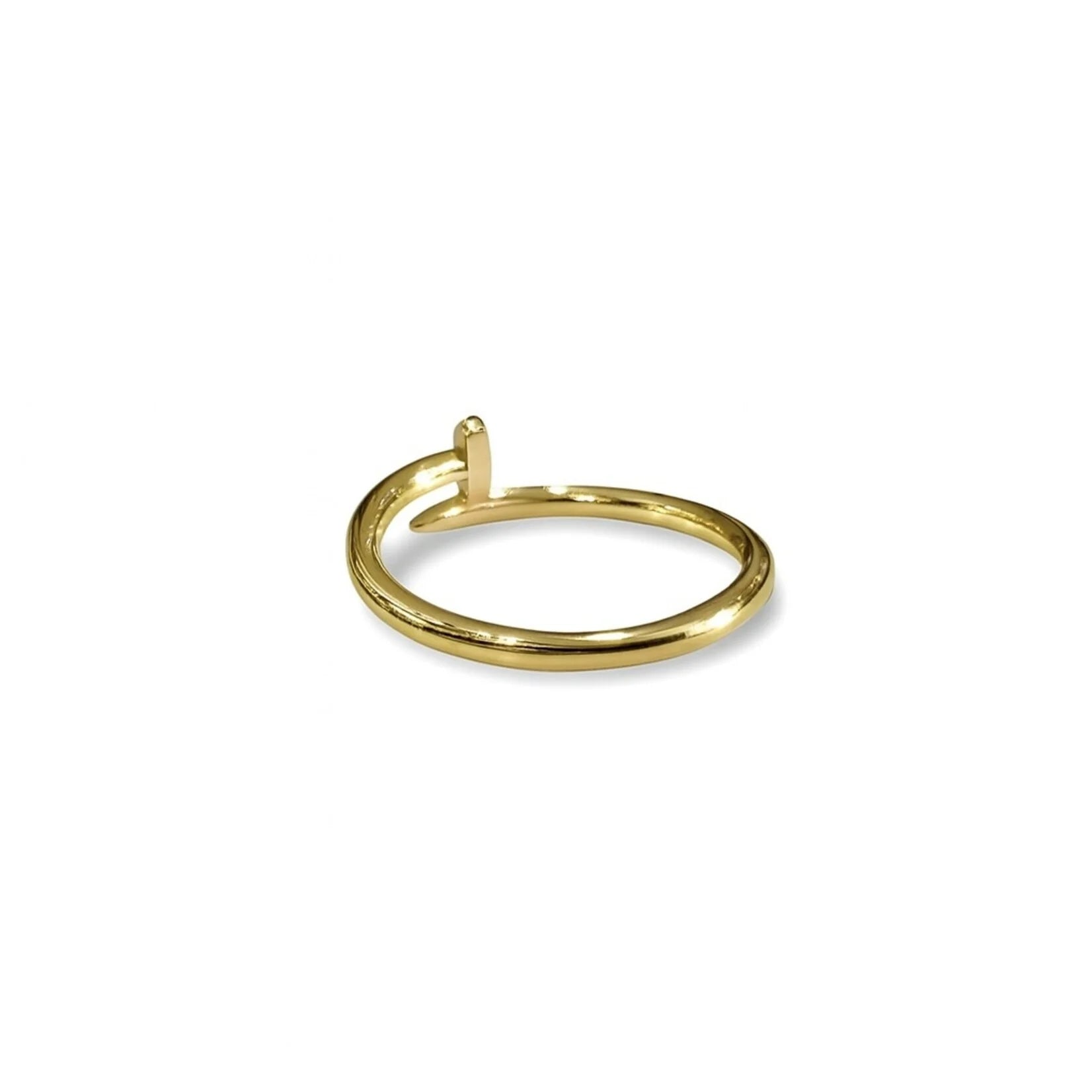 Luxury Gold Nail Design Ring – Elegant Crystal Statement Ring for Women